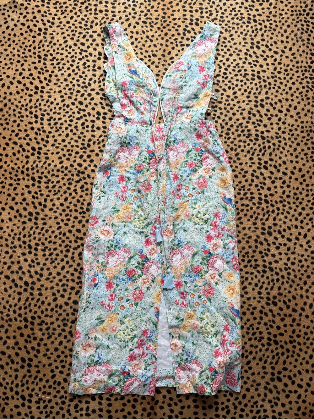 Farm Rio Rendeira 3D Bodice Midi Dress- size small - Picture 7 of 7